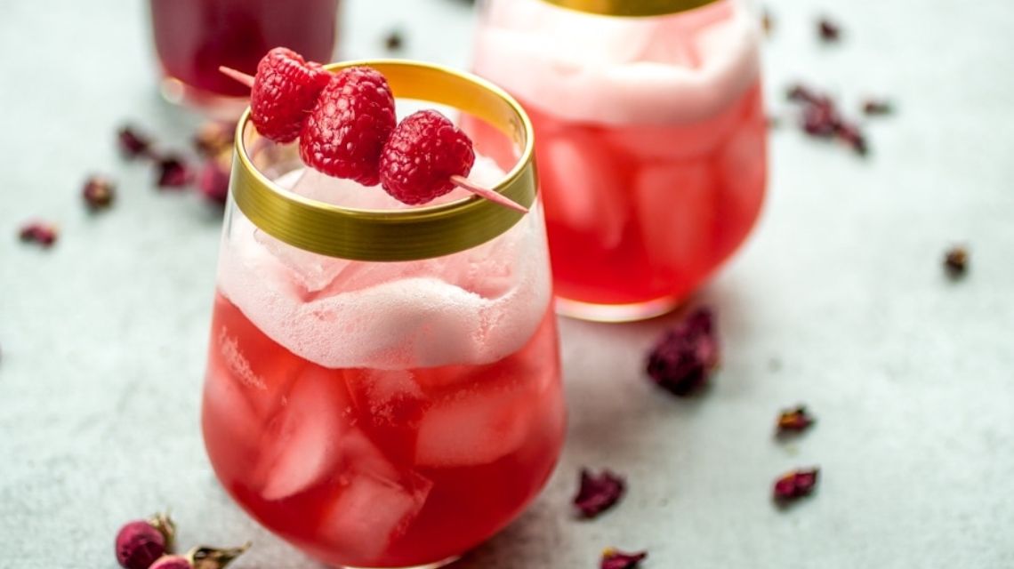 hf hotels romantic cocktail red blossom