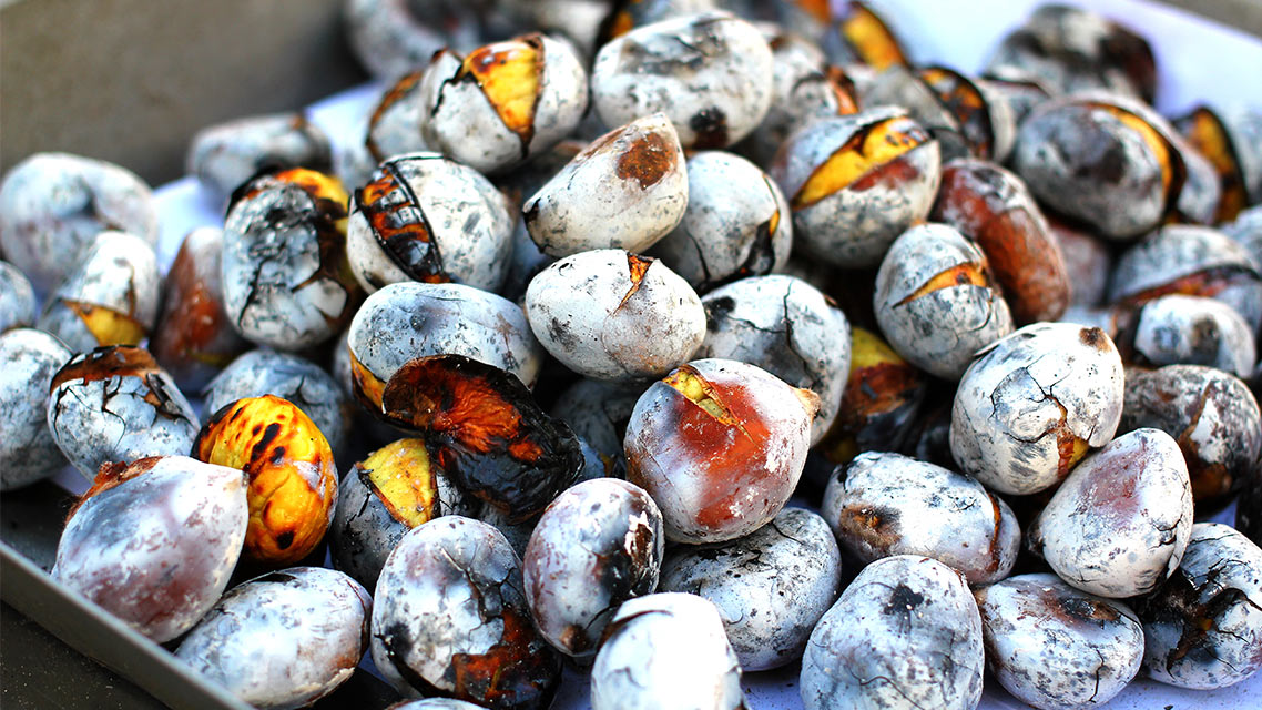 Castanhas assadas