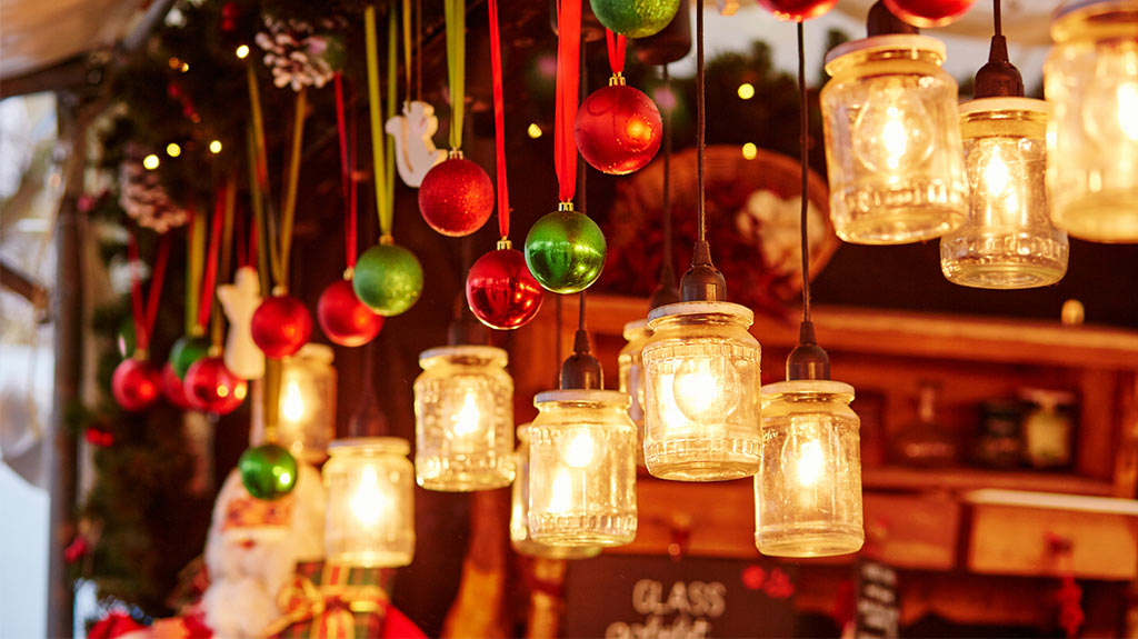 Mercado de Natal no Palácio de Cristal