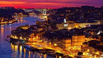 La vue depuis le pont D. Lus