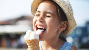 Un helado de Santini